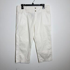 Nike Golf Cotton White Capri Pants women Size L